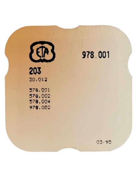 ETA 978.001 - 203 Roue intermédiaire (à l'unité) - Intermediate wheel and pinion (per unit)