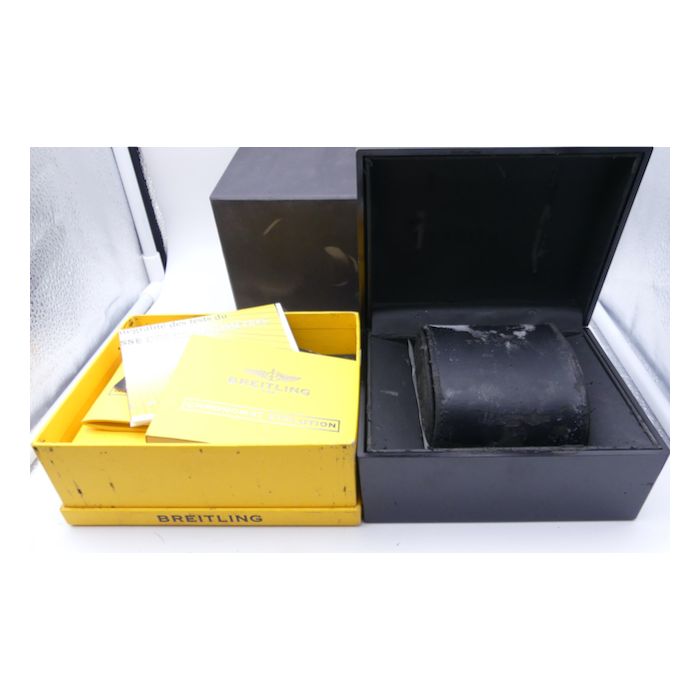 Breitling Chronomat écrin + papiers - Vintage Bakelite watch box with papers