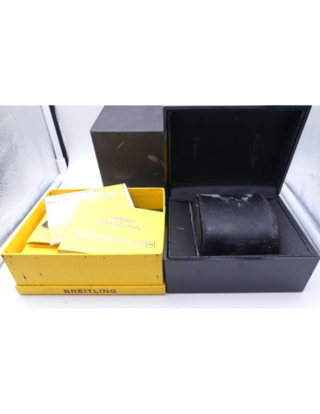 Breitling Chronomat écrin + papiers - Vintage Bakelite watch box with papers