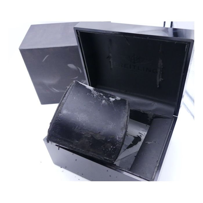 Breitling Chronomat écrin + papiers - Vintage Bakelite watch box with papers