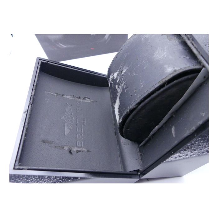 Breitling Chronomat écrin + papiers - Vintage Bakelite watch box with papers