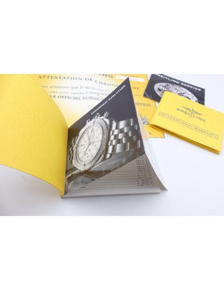 Breitling Chronomat écrin + papiers - Vintage Bakelite watch box with papers