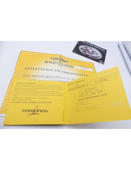 Breitling Chronomat écrin + papiers - Vintage Bakelite watch box with papers