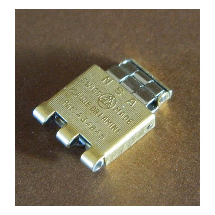 Fermoir NSA plaqué or