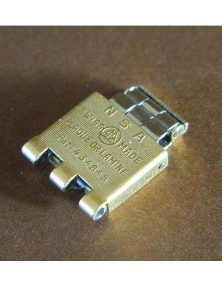 Fermoir NSA plaqué or