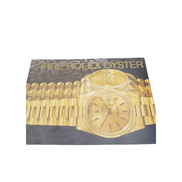 Livret Ihre Rolex Oyster 1997 - Allemand - Rolex booklet