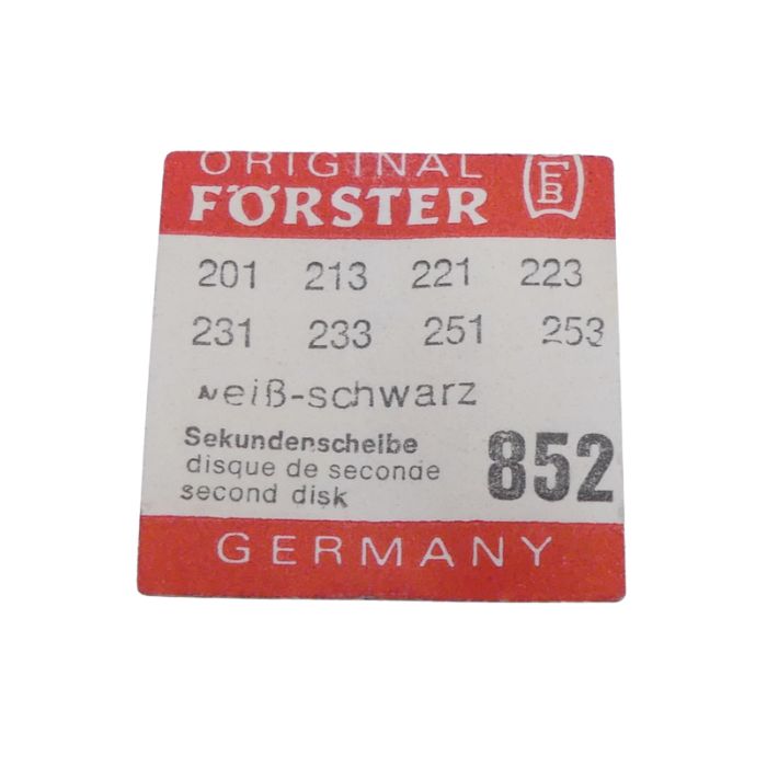 Förster 231 - 852 Disque de seconde - Second disk