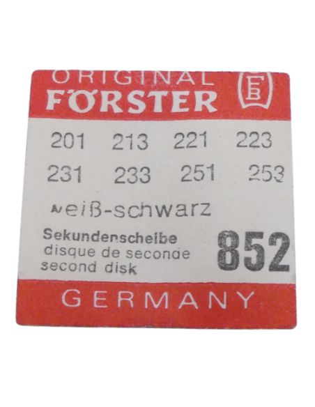 Förster 231 - 852 Disque de seconde - Second disk