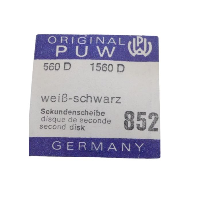 PUW 560D - 852 Disque de seconde (Blanc) - Second disk (White)