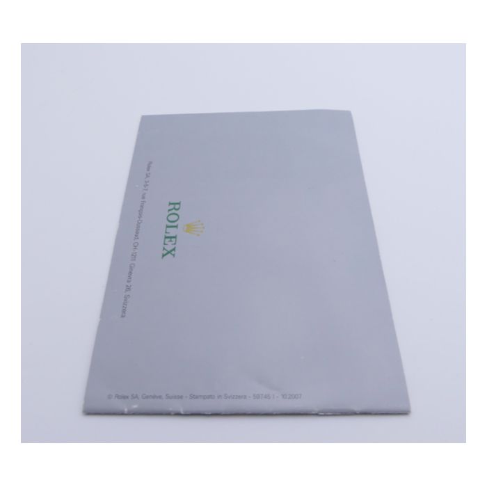 Rolex Explorer Booklet 2007 - Italian