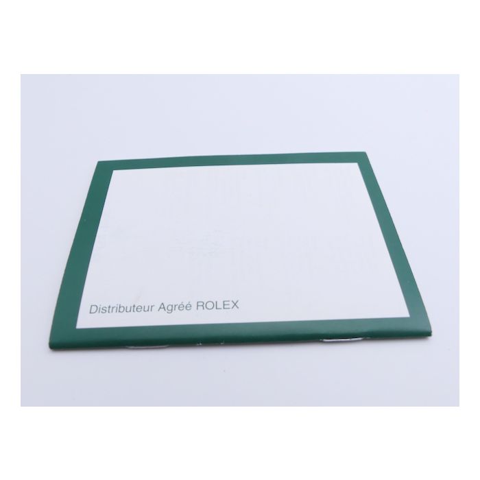Rolex Manuel de Garantie - Guarantee booklet
