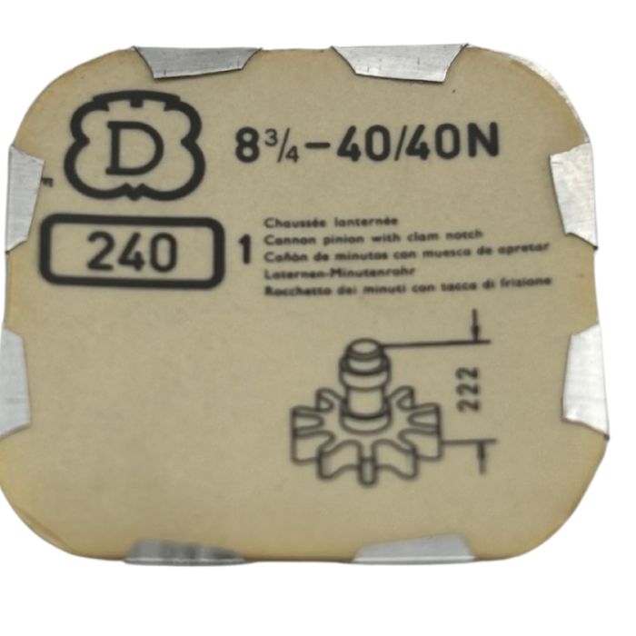 Derby 40 - 240 Chaussée lanternée - Cannon pinion