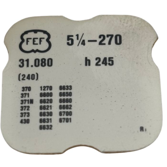 Fef 270 - 240 Chaussée lanternée - Cannon pinion H:245