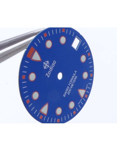 Zodiac Swiss Formula cadran bleu - dial