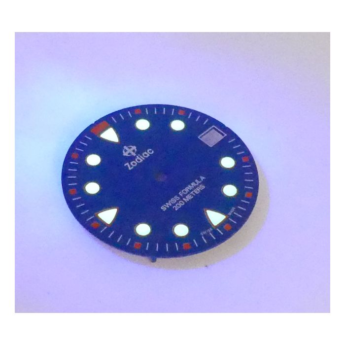 Zodiac Swiss Formula cadran bleu - dial