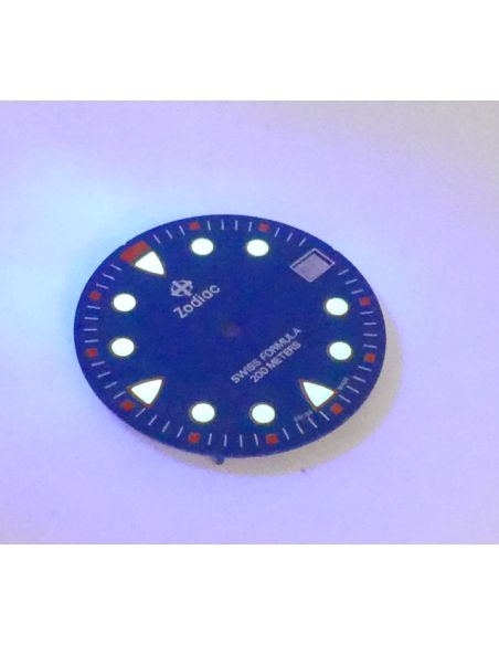 Zodiac Swiss Formula cadran bleu - dial