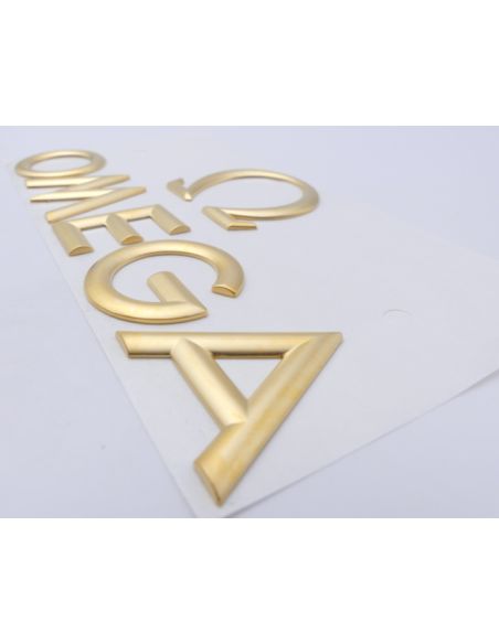Omega lettres dorées - golden letters