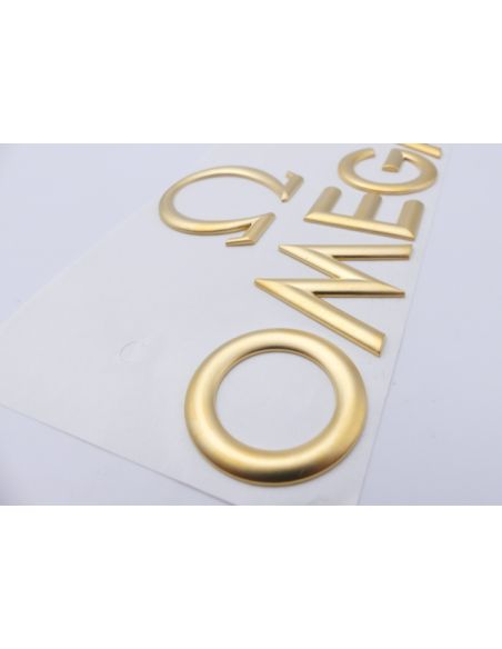 Omega lettres dorées - golden letters