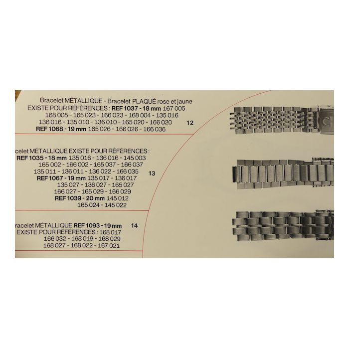 Omega bracelet Mesh 22mm - Steel strap N°11