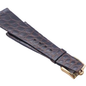 Omega bracelet vintage 27/14 - Genuine croco strap