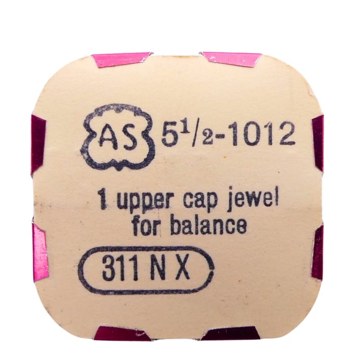 AS 1012 42 Coqueret empierré - Upper cap jewel with end-piece for balance