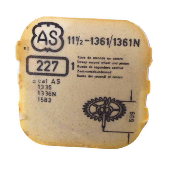 AS 1361/1361N 42 Roue de seconde au centre - Barrel arbor