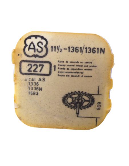 AS 1361/1361N 227 Roue de seconde au centre - Barrel arbor
