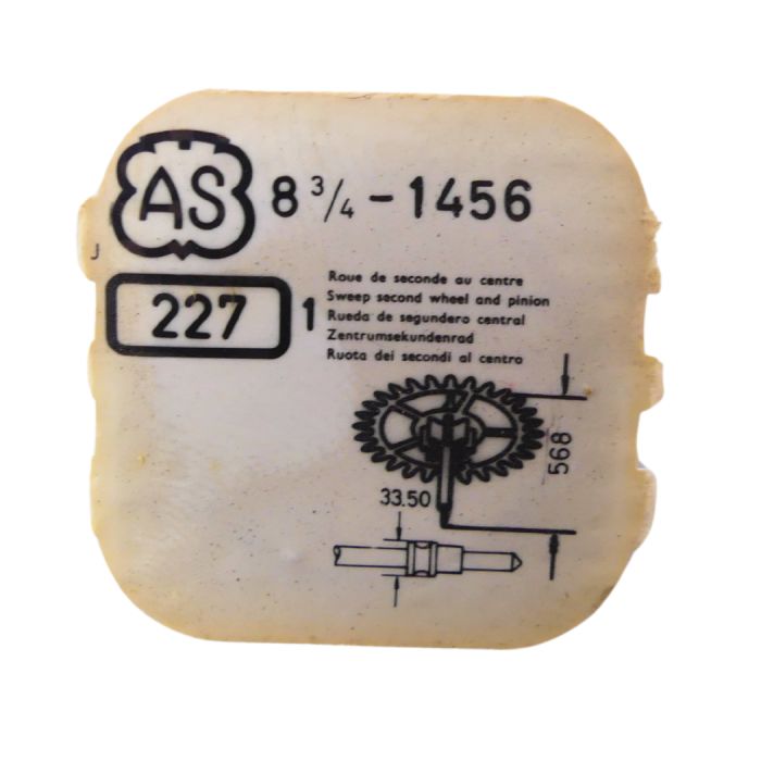 AS 1456 42 Roue de seconde au centre - Barrel arbor