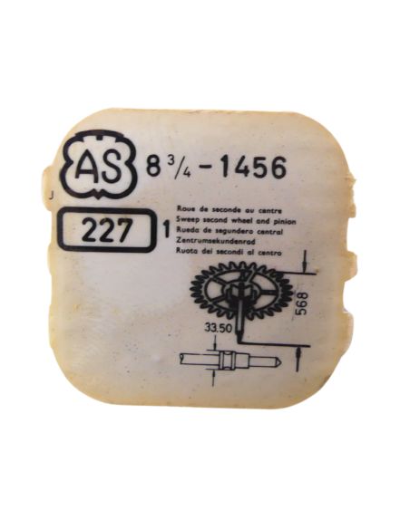 AS 1456 42 Roue de seconde au centre - Barrel arbor