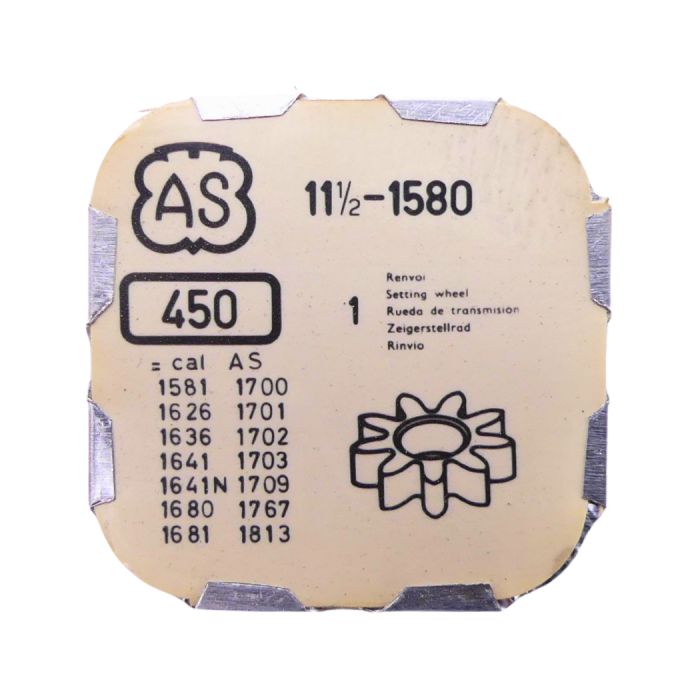 AS 1580 450 Renvoi - Setting wheel