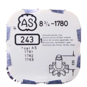 AS 1780 - 243 Chaussée non lanternée - Cannon pinion without clam notch