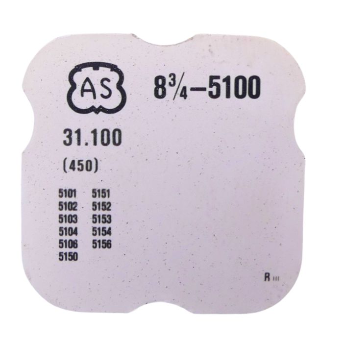 AS 5100 450 Renvoi - Setting wheel