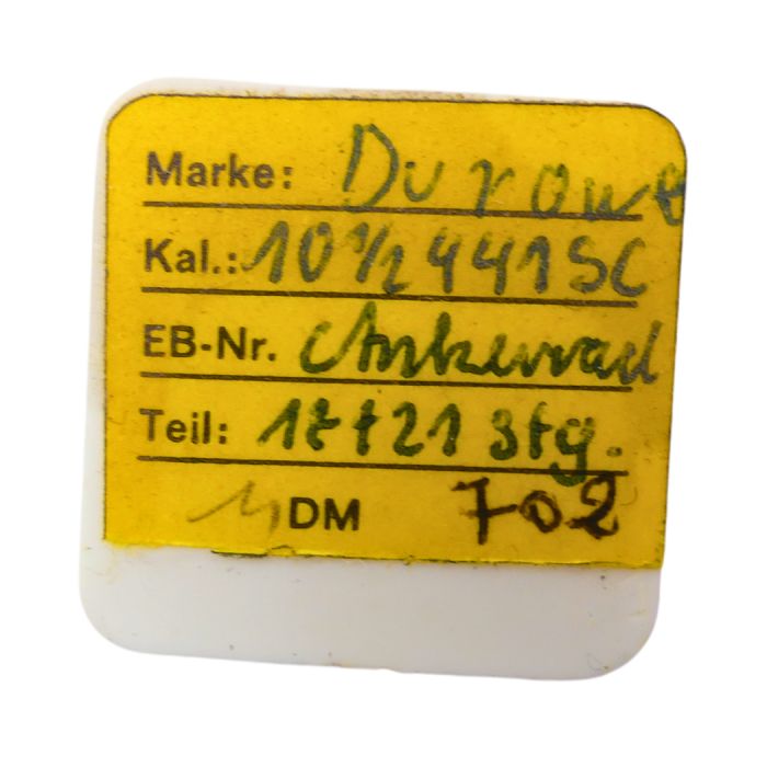 Durowe 4415C 702 Roue d'ancre pivotée pour deux contre-pivots - Escape wheel and pinion pivoted for two end-pieces