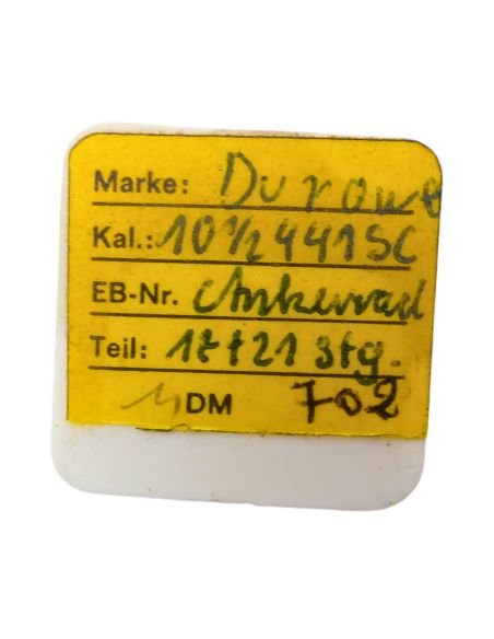 Durowe 4415C 702 Roue d'ancre pivotée pour deux contre-pivots - Escape wheel and pinion pivoted for two end-pieces