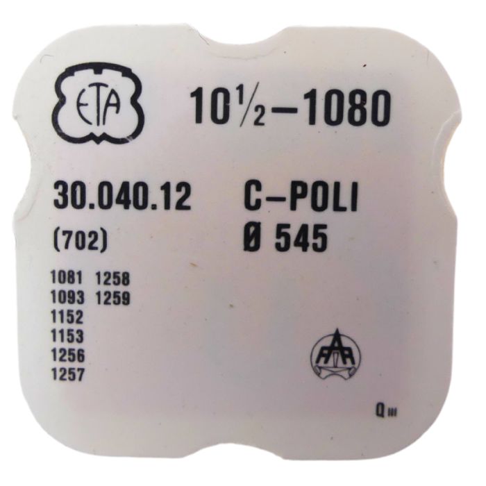 ETA 1080 42 Roue d'ancre pivotée pour deux contre-pivots - Escape wheel and pinion pivoted for two end-pieces