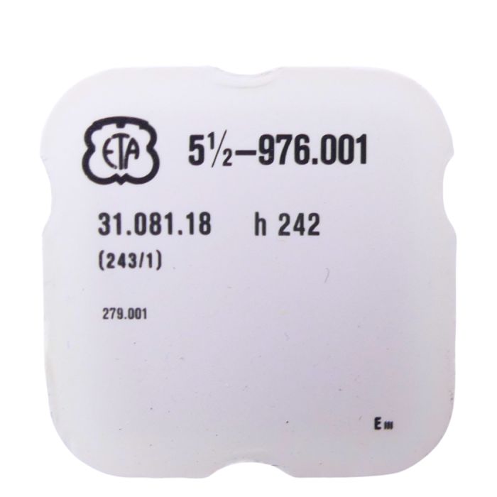 ETA 976.001 - 243 Chaussée non lanternée - Cannon pinion without clam notch