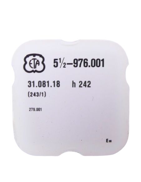 ETA 976.001 - 243 Chaussée non lanternée - Cannon pinion without clam notch