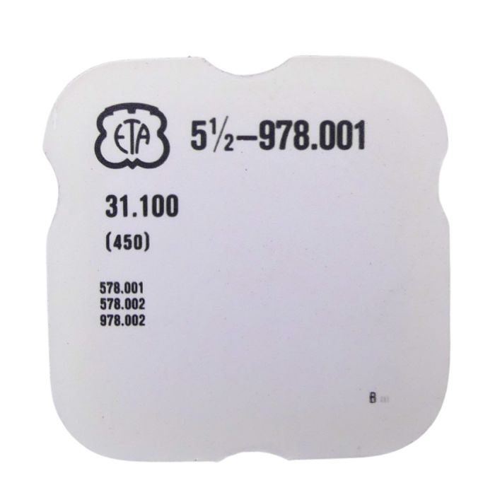 ETA 978.001 450 Renvoi - Setting wheel