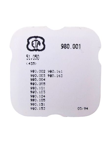 ETA 980.001 - 435 Bascule (à l'unité) - Yoke (clutch lever) (per unit)