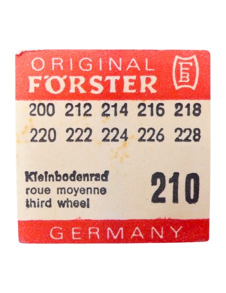 Förster 200 - 210 Roue moyenne (à l'unité) - Third wheel and pinion (per unit)