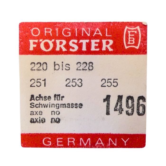 Förster 220 42 Axe de masse oscillante- Oscillating weight axle