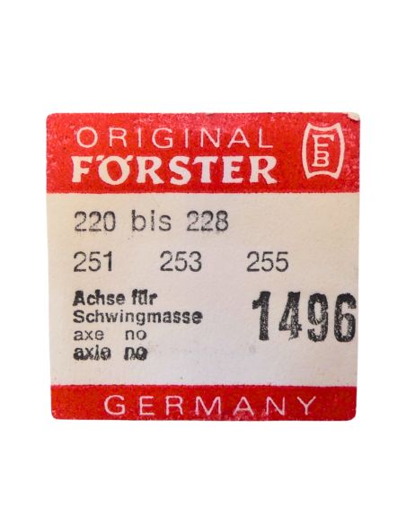 Förster 220 1496 Axe de masse oscillante- Oscillating weight axle