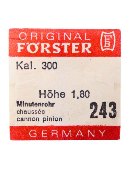 Förster 300 - 243 Chaussée non lanternée - Cannon pinion without clam notch