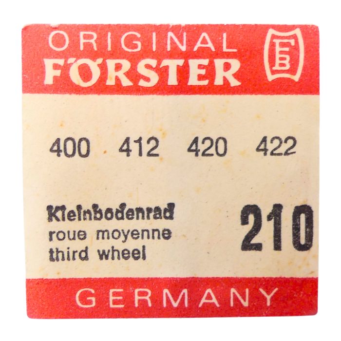 Förster 400 - 210 Roue moyenne (à l'unité) - Third wheel and pinion (per unit)
