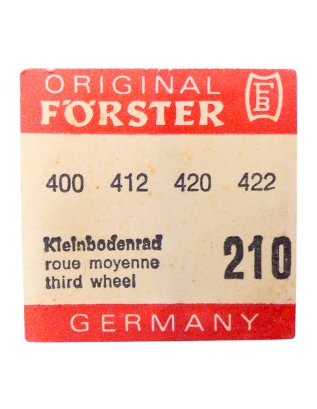 Förster 400 - 210 Roue moyenne (à l'unité) - Third wheel and pinion (per unit)
