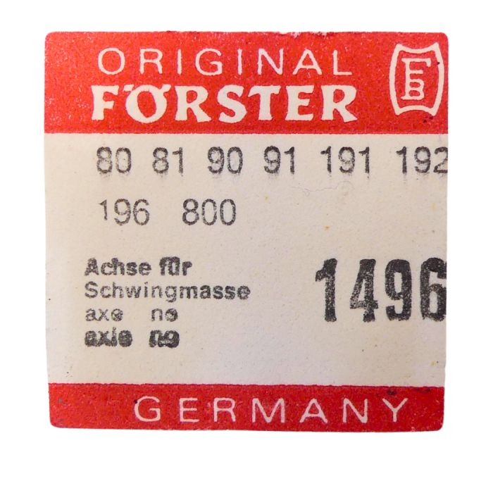 Förster 80 1496 Axe de masse oscillante- Oscillating weight axle