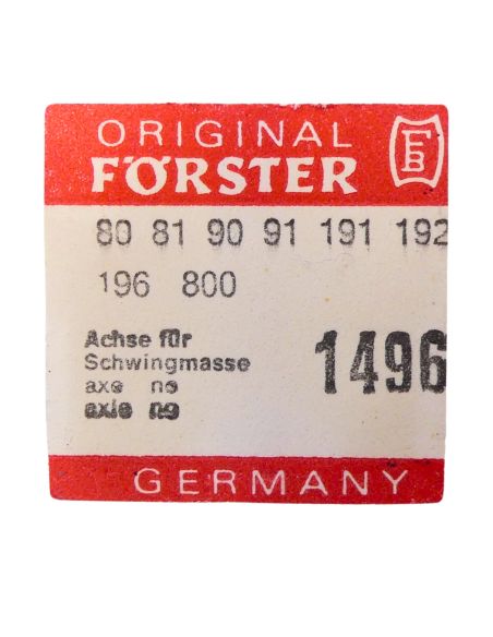 Förster 80 1496 Axe de masse oscillante- Oscillating weight axle