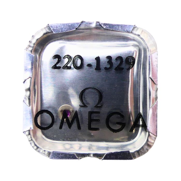 Omega 220 1329 Coqueret empierré - Upper cap jewel with end-piece for balance