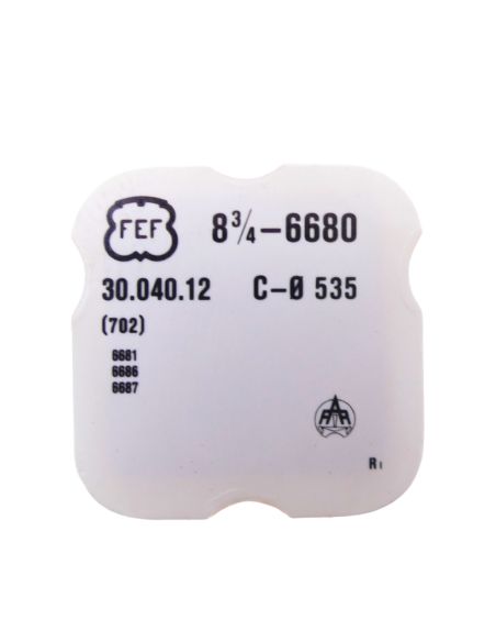 FEF 6680 42 Roue d'ancre pivotée pour deux contre-pivots - Escape wheel and pinion pivoted for two end-pieces