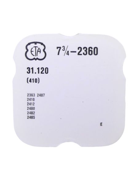 ETA 2360 - 410 Pignon de remontoir (à l'unité) - Winding pinion (per unit)